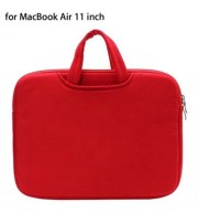 11 INCH LAPTOP BAG TABLET ZIPPER POUCH FOR MACBOOK AIR (RED)
