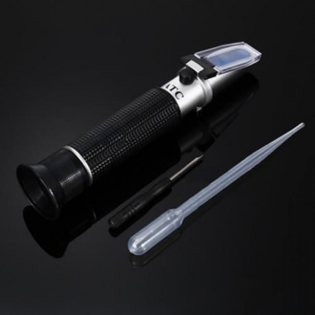 ATC SALINITY REFRACTOMETER 0 - 10 PERCENTAGE HYDROMETER FOR AQUARIUM MARINE (SILVER AND BL