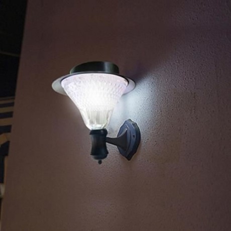 CIS - 57196B 80LM 16 LEDS SOLAR POWER WALL MOUNTED LAMP (WHITE)