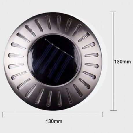 UFO SHAPE SOLAR LAWN LIGHT GROUND BURIED DECORATIVE LAMP (SILVER)