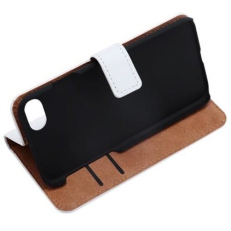 SIMPLE STYLE PURE COLOR LEATHER WALLET CARD SLOT CASE MAGNET CLASP FOR IPHONE 7 4.7 INCH (