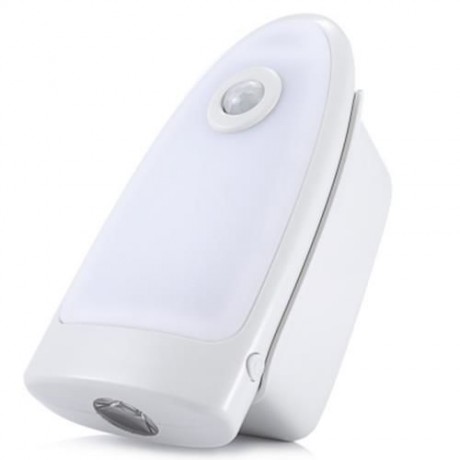 LED LIGHT-CONTROL BODY INDUCTION NIGHTLIGHT WIRELESS SOCKET RECHARGEABLE FLASHLIGHT (WHITE