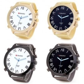 JUBAOLI W1148 MEN QUARTZ WATCH STAINLESS STEEL NET STRAP ULTRA-LARGE DIAL LUMINOUS POINTER