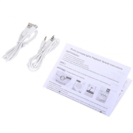 CBZ - 001 PORTABLE DIMMING LED COLORFUL MUSIC NIGHTLIGHT (WHITE)