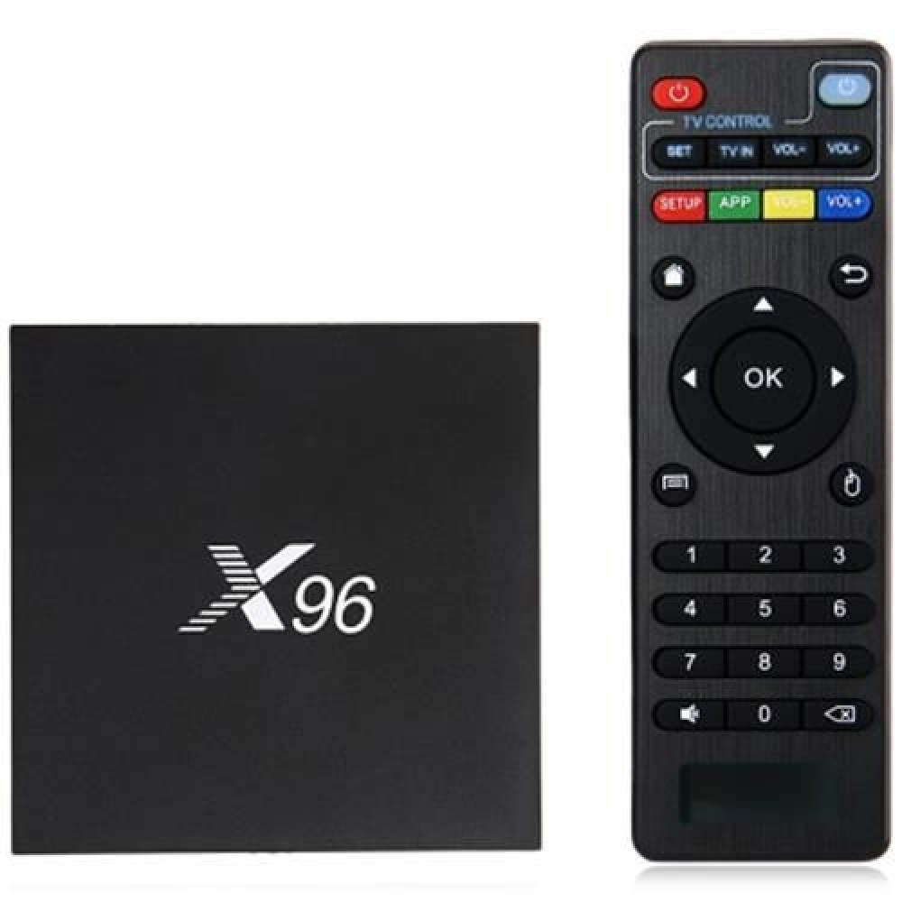 X96 TV BOX AMLOGIC S905X QUAD CORE 2.4GHZ WIFI HDMI 2.0 WITH USB 2.0 AV LAN TF CARD SLOT (