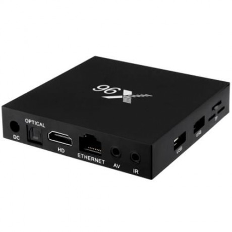 X96 TV BOX AMLOGIC S905X QUAD CORE 2.4GHZ WIFI HDMI 2.0 WITH USB 2.0 AV LAN TF CARD SLOT (