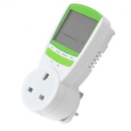 TS - 838 UK PLUG WATTAGE VOLTAGE CURRENT MONITOR ANALYZER (GREEN)