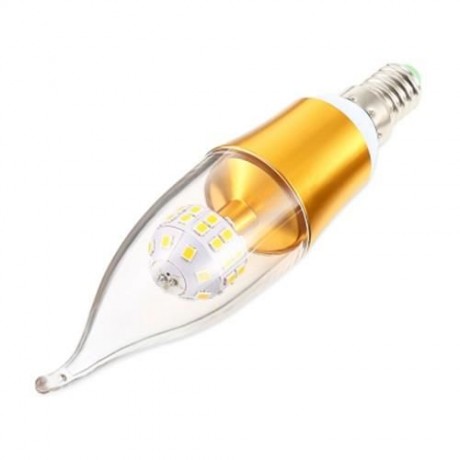 E14 85 - 265V 5W 110LM SMD 2835 LED CANDLE BULB LIGHT (WARM WHITE LIGHT)