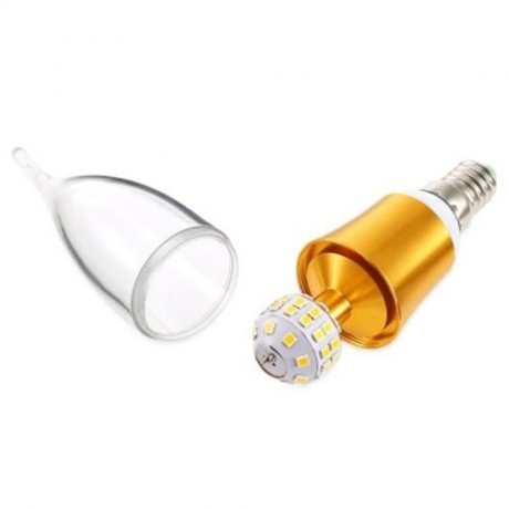 E14 85 - 265V 5W 110LM SMD 2835 LED CANDLE BULB LIGHT (WARM WHITE LIGHT)