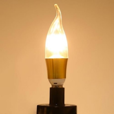 E14 85 - 265V 5W 110LM SMD 2835 LED CANDLE BULB LIGHT (WARM WHITE LIGHT)