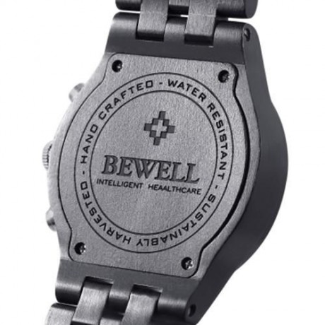BEWELL ZS - W109D MALE WOODEN QUARTZ WATCH JAPAN MOVT WORKING SUB-DIAL DATE DISPLAY WRISTW