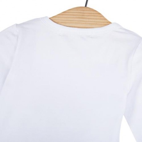 BABY TRENDY ELASTIC COTTON BLEND CARTOON FROG BOWKNOT PRINT ROUND COLLAR LONG SLEEVE PULLO