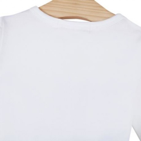 BABY SOFT 2PCS COTTON BLEND ROUND COLLAR LONG SLEEVE PULLOVER LETTER PRINT T-SHIRT DEATH H