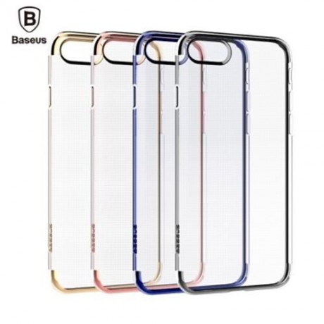 BASEUS SHINING SERIES ULTRA SLIM SOFT CLEAR PANEL ELECTROPLATE PLATING TPU CASE COVER FOR 