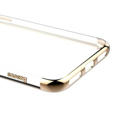 BASEUS SHINING SERIES ULTRA SLIM SOFT CLEAR PANEL ELECTROPLATE PLATING TPU CASE COVER FOR 