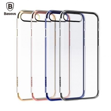 BASEUS SHINING SERIES ULTRA SLIM SOFT CLEAR PANEL ELECTROPLATE PLATING TPU CASE COVER FOR 