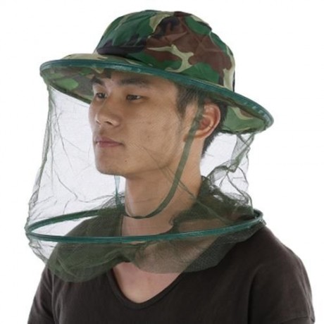 LEO DIGITAL JUNGLE CAMOUFLAGE ANTI-MOSQUITO FISHING MESH FACE PROTECTION MASK CAP HAT FOR 