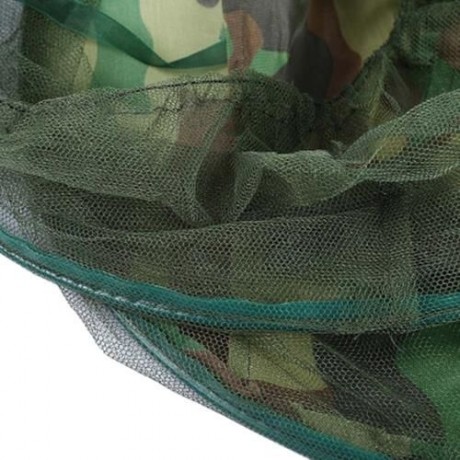 LEO DIGITAL JUNGLE CAMOUFLAGE ANTI-MOSQUITO FISHING MESH FACE PROTECTION MASK CAP HAT FOR 