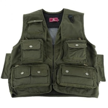 LEO ARMY GREEN FISHING VEST (ARMY GREEN)