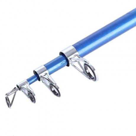 SEA RIVER LAKE STAINLESS STEEL AUTOMATIC FISHING ROD FISH POLE (LAKE BLUE)