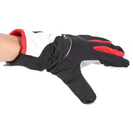 ROBESBON PAIRED WARM THICKEN WATER RESISTANT FULL FINGER GLOVE FOR OUTDOOR CYCLING (RED)