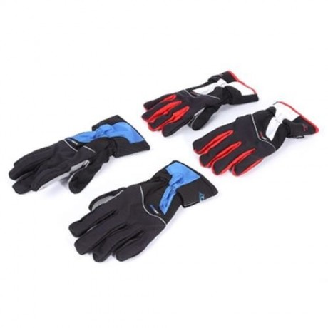 ROBESBON PAIRED WARM THICKEN WATER RESISTANT FULL FINGER GLOVE FOR OUTDOOR CYCLING (BLUE)