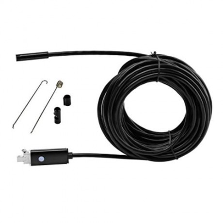 AN99 7MM 2-IN-1 USB MICRO CONNECTOR WATERPROOF 6 LEDS ENDOSCOPE BORESCOPE INSPECTION WIRE 