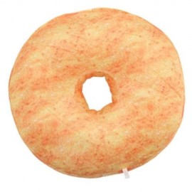 CARTOON 3D SIMULATION SWEET CHOCOLATE DONUT SOFA PLUSH PILLOW TOY (ORANGEPINK)