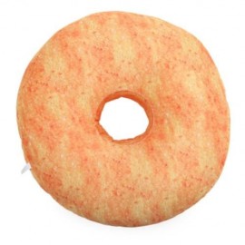 CARTOON 3D SIMULATION SWEET CHOCOLATE DONUT SOFA PLUSH PILLOW TOY (CRYSTAL CREAM)
