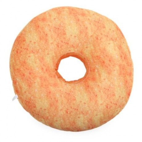 CARTOON 3D SIMULATION SWEET CHOCOLATE DONUT SOFA PLUSH PILLOW TOY (CRYSTAL CREAM)