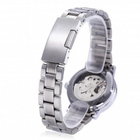 WINNER F120524 FEMALE AUTO MECHANICAL WATCH LUMINOUS POINTER HOLLOW-OUT BACK COVER WRISTWA