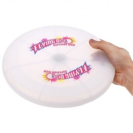 FL - 001 FLEXIBLE FLYING DISC UFO FLASH COLOR ECO SAUCER (WHITE)