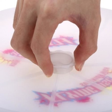FL - 001 FLEXIBLE FLYING DISC UFO FLASH COLOR ECO SAUCER (WHITE)