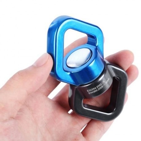 30KN SAFETY ROTATIONAL DEVICE ROTATOR ROPE SWIVEL CONNECTOR (BLUE AND BLACK)