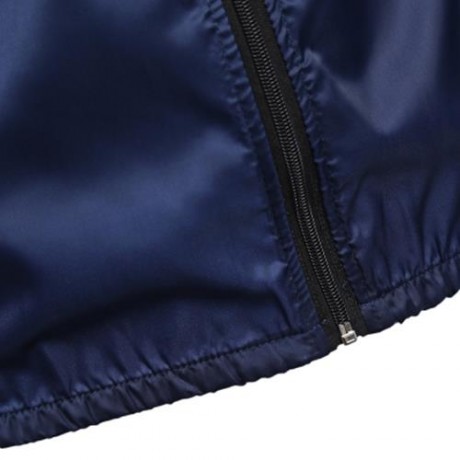 ULTRALIGHT INVERTED TRIANGLE PRINT MALE SUN PROTECTION OUTERWEAR (CADETBLUE)