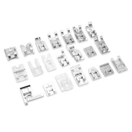 32PCS DOMESTIC SEWING MACHINE PRESSER FEET (SILVER)