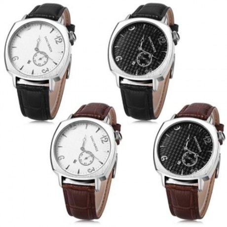 SANCYBIRDS FY981 MALE QUARTZ WATCH WORKING SUB-DIAL DATE DISPLAY TILT NUMERALS DIAL WRISTW
