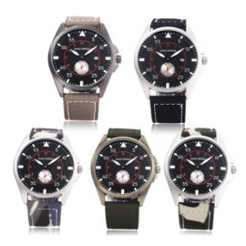 SANCYBIRDS FY964 MEN QUARTZ WATCH CANVAS BAND DATE DISPLAY WORKING SUB-DIAL WRISTWATCH (BL