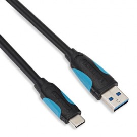 VENTION A37 TYPE-C TO USB 3.0 TRANSFER DATA SYNC CABLE CHARGING CORD 1M (BLACK)