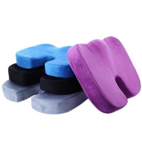 COCCYX ORTHOPEDIC PURE MEMORY FOAM SEAT CUSHION FOR CHAIR CAR OFFICE (SAPPHIRE BLUE)
