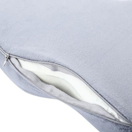 COCCYX ORTHOPEDIC PURE MEMORY FOAM SEAT CUSHION FOR CHAIR CAR OFFICE (GRAY)