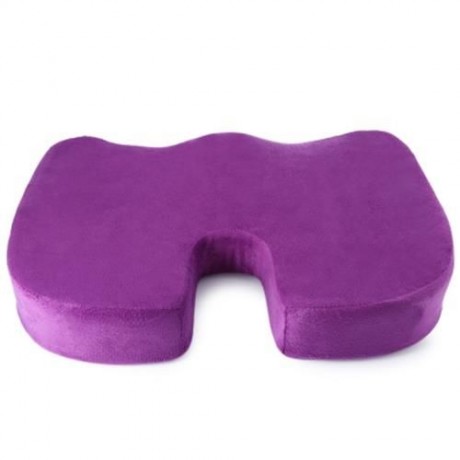 COCCYX ORTHOPEDIC PURE MEMORY FOAM SEAT CUSHION FOR CHAIR CAR OFFICE (PURPLE)