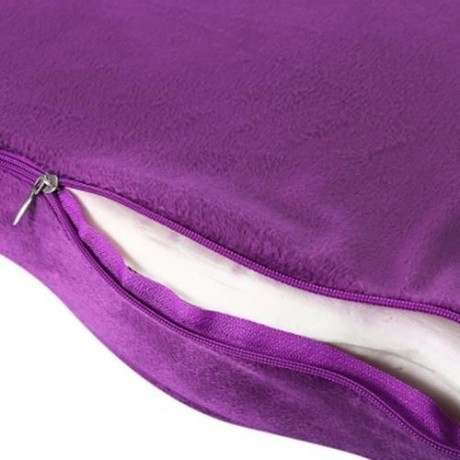 COCCYX ORTHOPEDIC PURE MEMORY FOAM SEAT CUSHION FOR CHAIR CAR OFFICE (PURPLE)