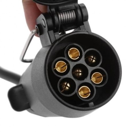T23500 13 CONVERT 7 PIN TRAILER WIRING CONNECTOR PLASTIC PLUG EXTENSION CABLE DIAGNOSTIC T
