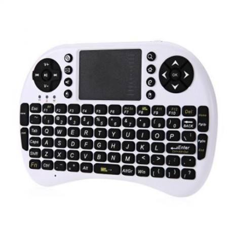 M2S 2.4GHZ WIRELESS QWERTY KEYBOARD TOUCHPAD WITH RECEIVER (WHITE)