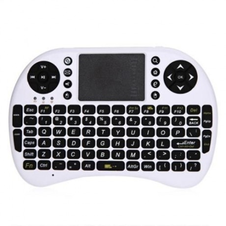 M2S 2.4GHZ WIRELESS QWERTY KEYBOARD TOUCHPAD WITH RECEIVER (WHITE)