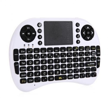 M2S 2.4GHZ WIRELESS QWERTY KEYBOARD TOUCHPAD WITH RECEIVER (WHITE)