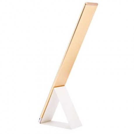 2 IN 1 USB LED EYE PROTECTION LIGHT TOUCH CONTROL LAMP WITH MIRROR (GOLDEN)