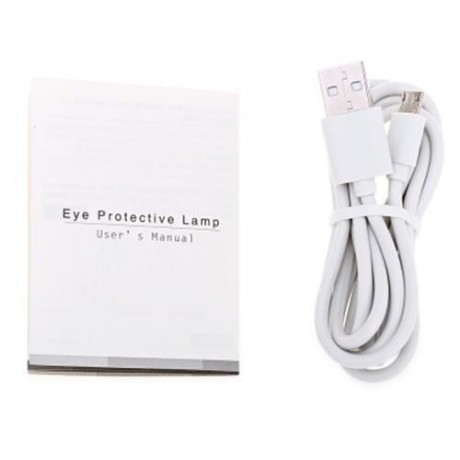 2 IN 1 USB LED EYE PROTECTION LIGHT TOUCH CONTROL LAMP WITH MIRROR (PINK)