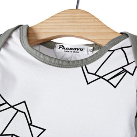 BABY UNISEX 2PCS ELASTIC COTTON BLEND GEOMETRIC PRINT STRIPED PATCHWORK COLOR BLOCK ROUND 